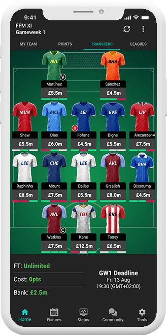 Fantasy Football Manager for Premier League (FPL).